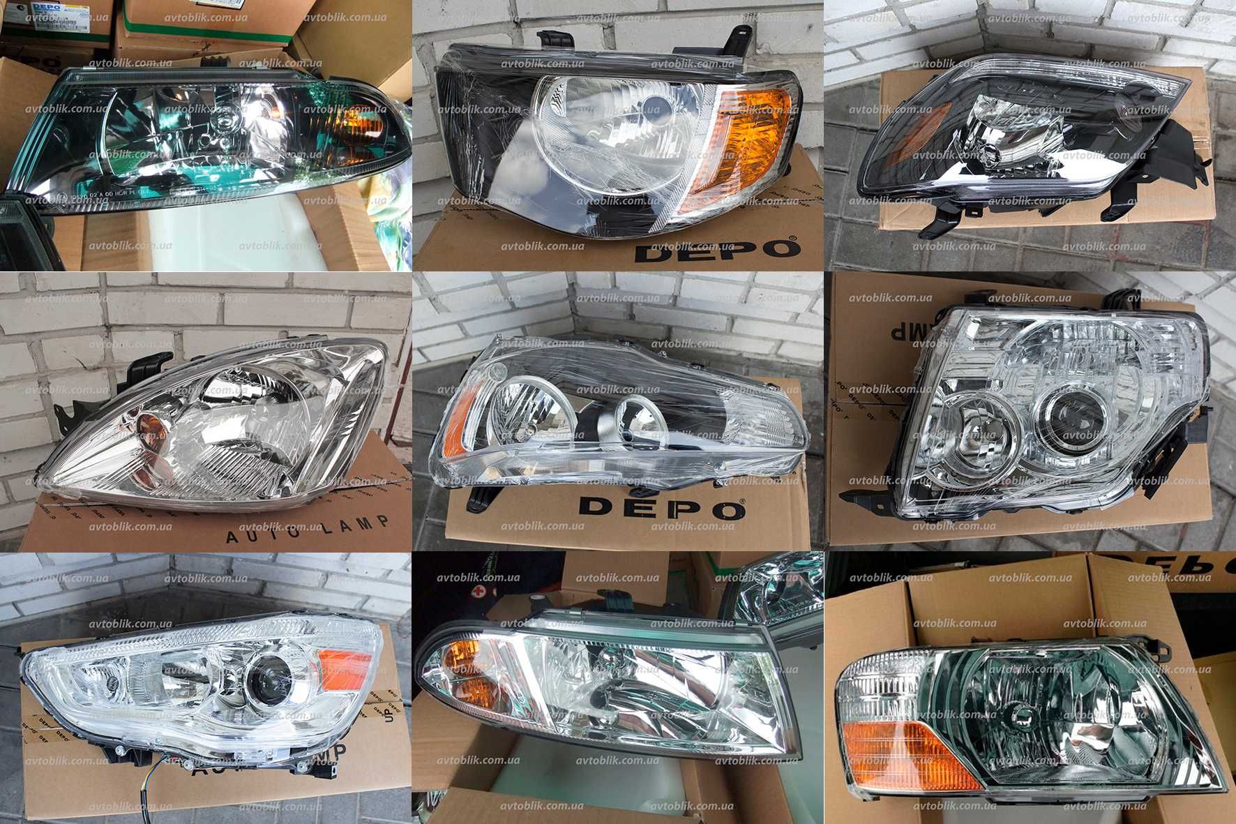 Передняя фара Mitsubishi L200, ASX, Colt, Outlander, Lancer, Pajero