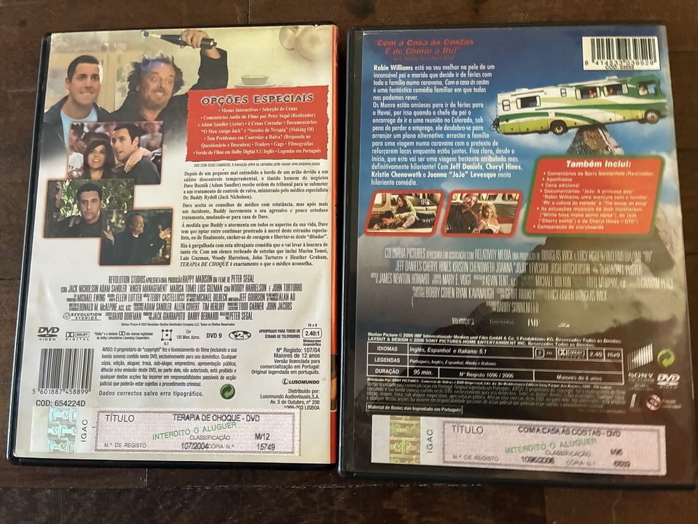 [Pack 2xDVD] “Terapia de choque” + ”Com a casa às costas”
