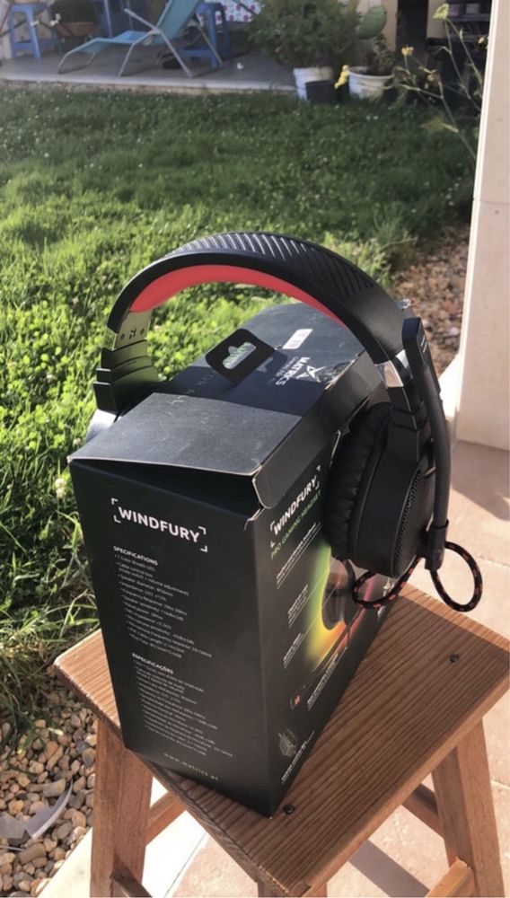 Headset 2.0 gaming windfury RGB (preto) - matrics