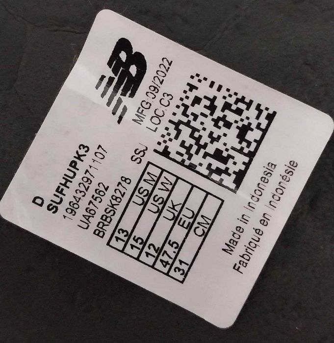 Шлепки мужские New Balance 48-49р