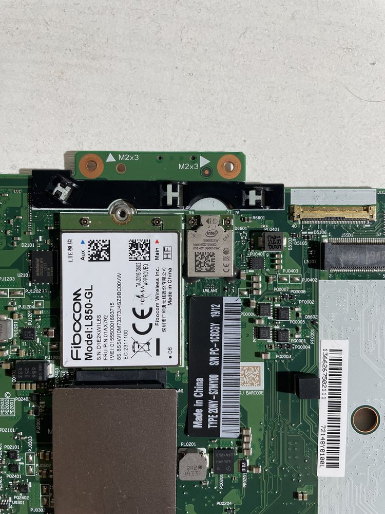 Материньска плата Lenovo T490S x390/I5-8365U/8gb ddr4/wi-fi/lte
