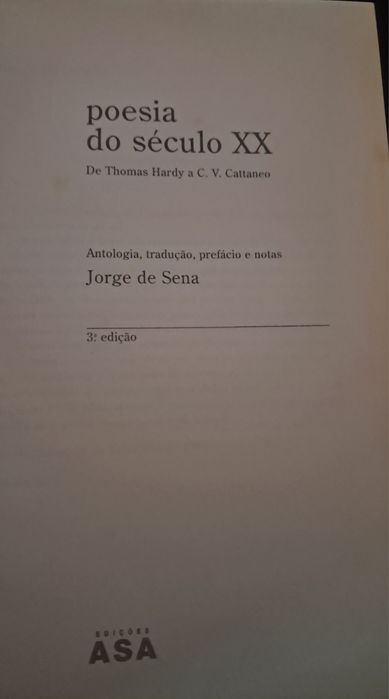 Livro - Poesia do Século XX