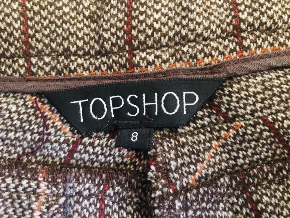 Szorty w kratę Topshop 36