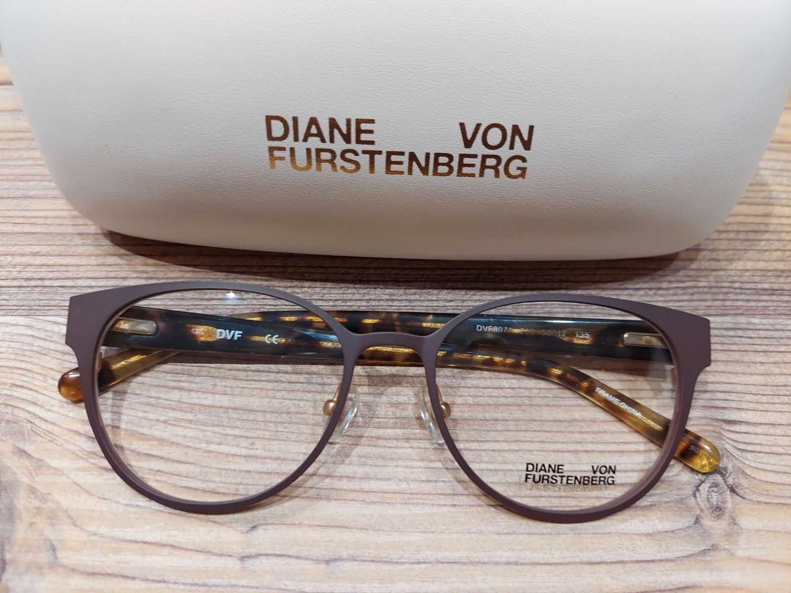 Matowe brązowe okulary DVF 8071 od Diane Von Furstenberg!