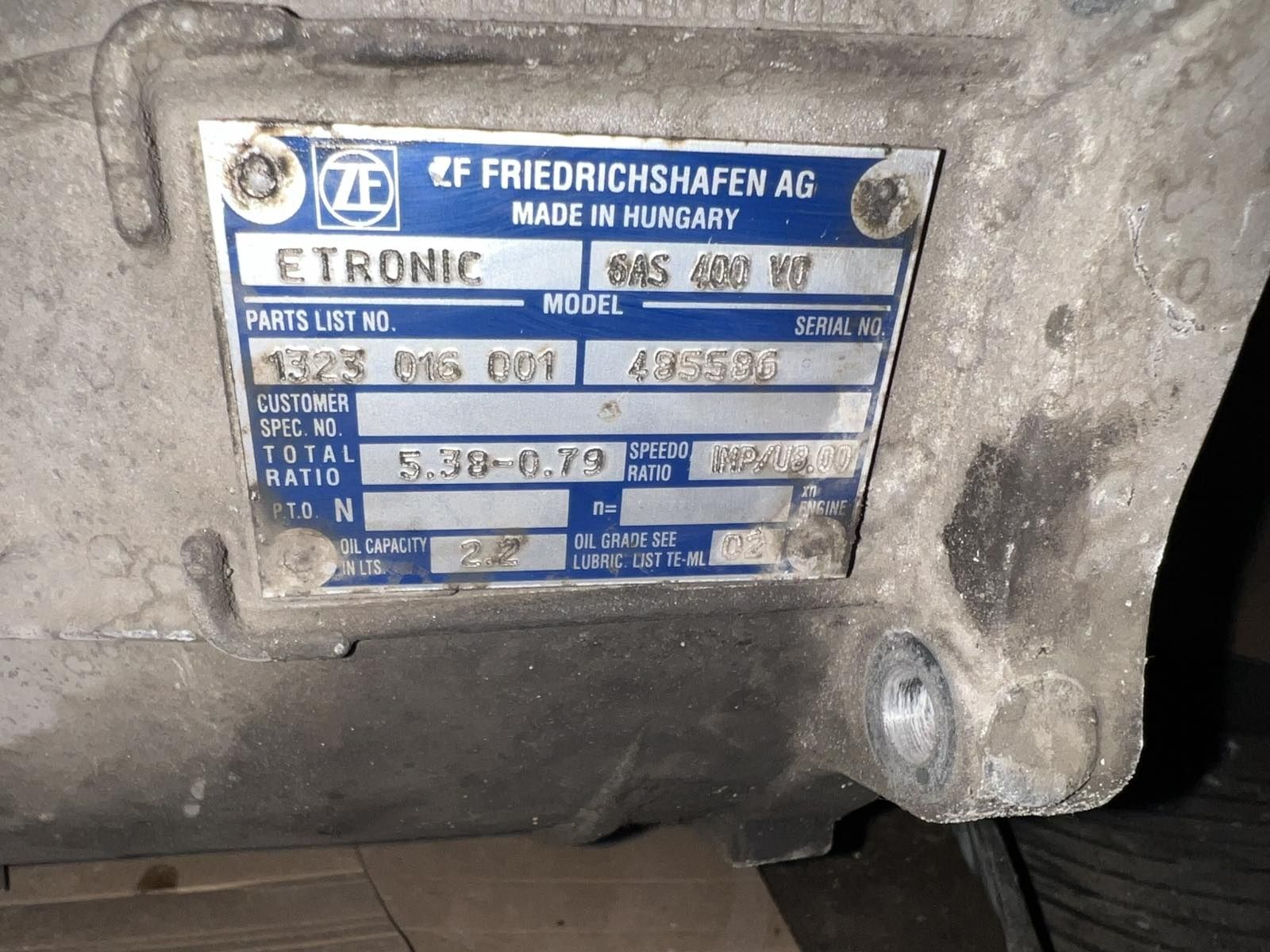 Продам коробку робот 6AS 400VO Iveco Daily