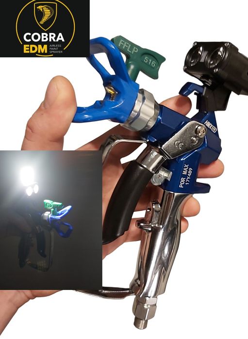 Pistolet z lampą led ładowaną USB jak Procontractor ,dysza