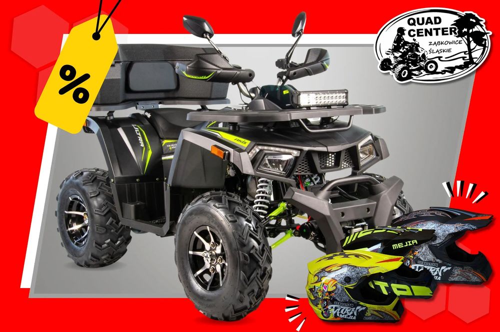 Quad ATV ASIX FOURCRAFT Alufelgi 250 Automat LED Kufer Wyciągarka Hak