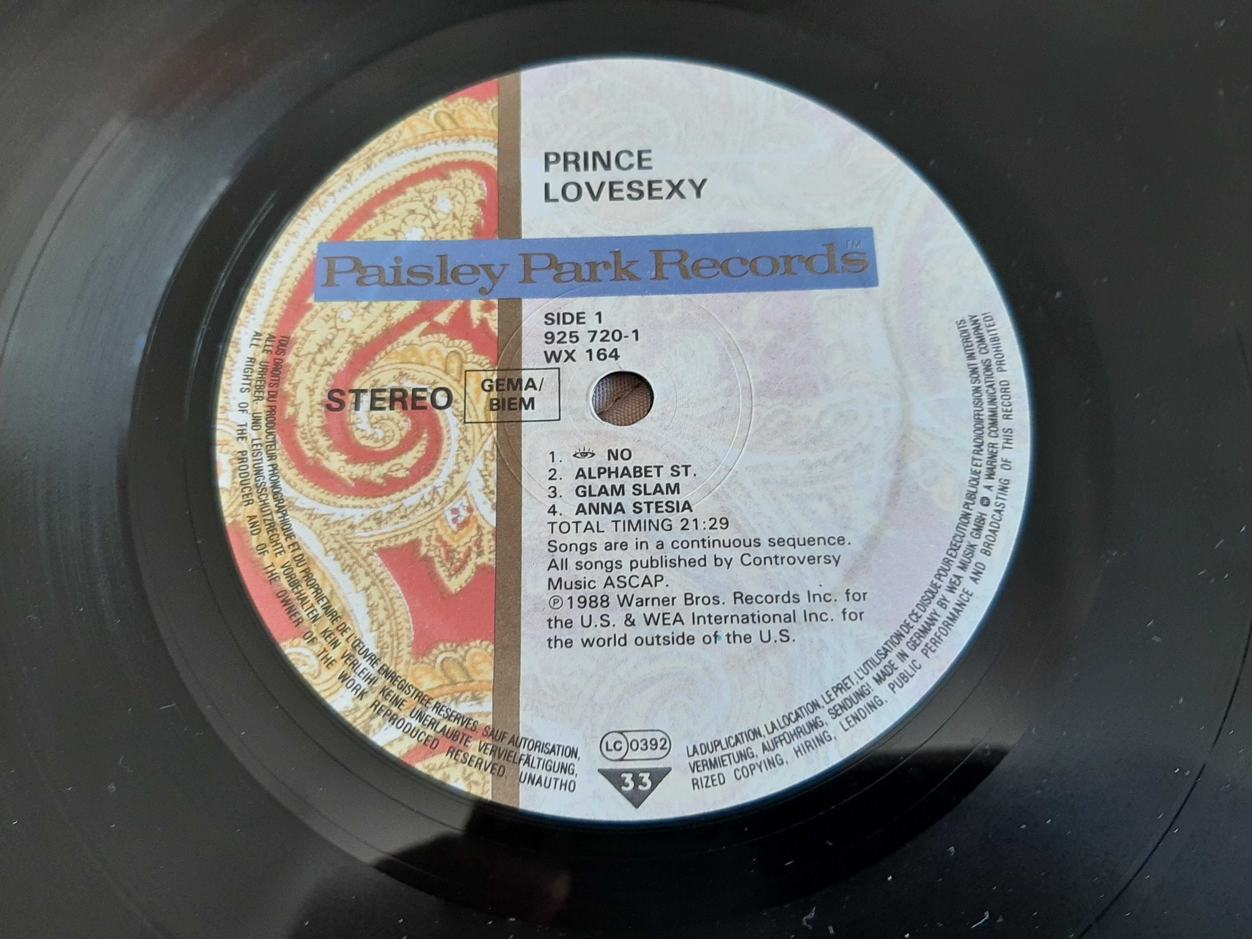 Prince - Lovesexy - Europa - Vinil LP