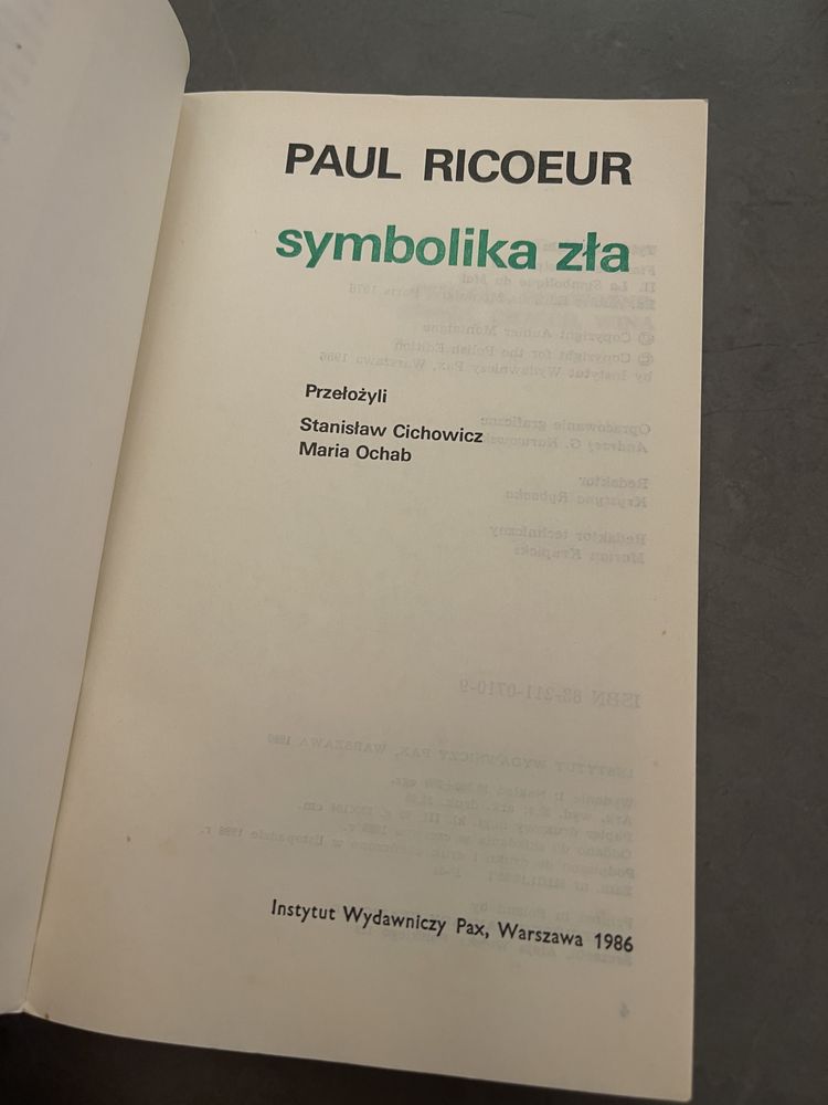 Paul Ricoeur  Symbolika zła