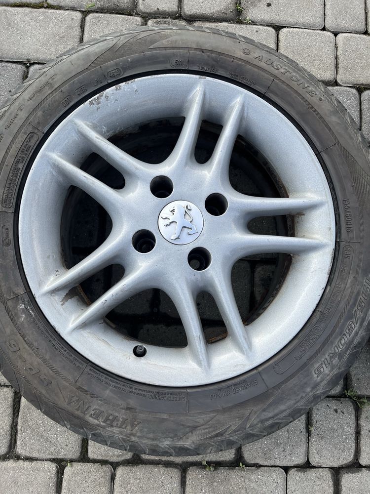 Alufelgi 4x108 15 cali Peugeot Partner 206, 301, 406 opony 195/60/15