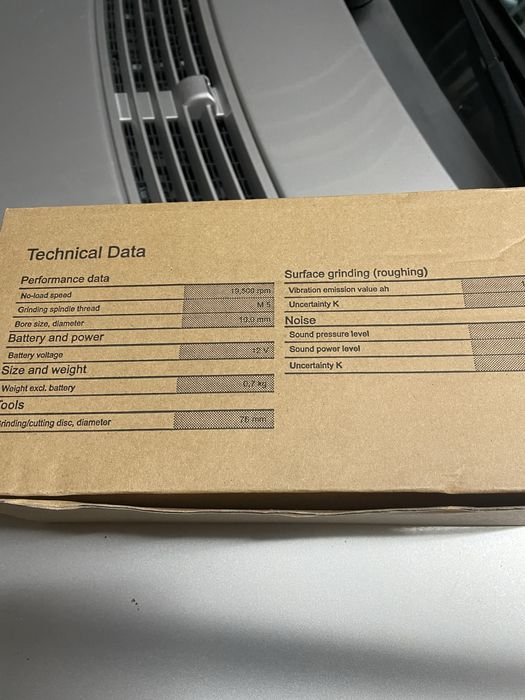 Mini rebarbadora nova na caixa