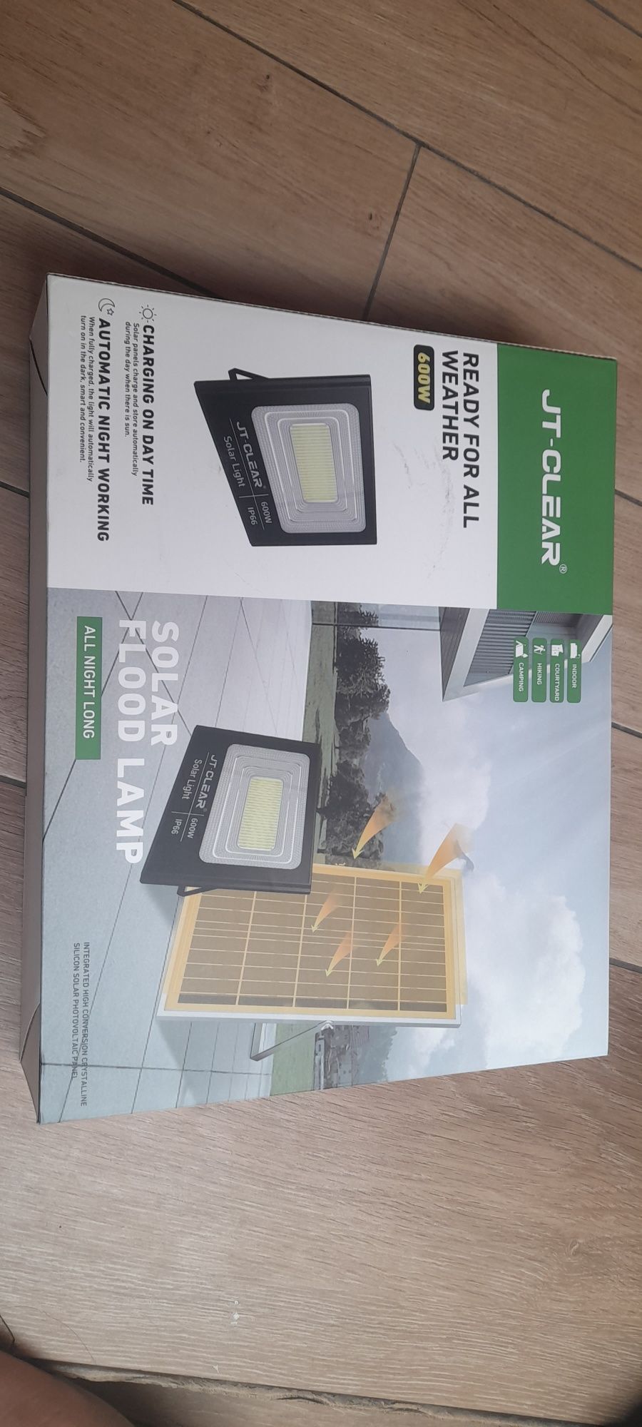 Holofote com painel solar a parte 600w com comando