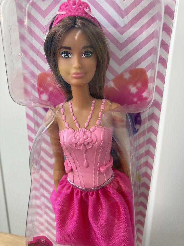 Lalka Barbie wróżka różowa brunetka