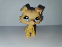 Oryginalny Littlest pet shop żółty pies piesek collie #1194 LPS