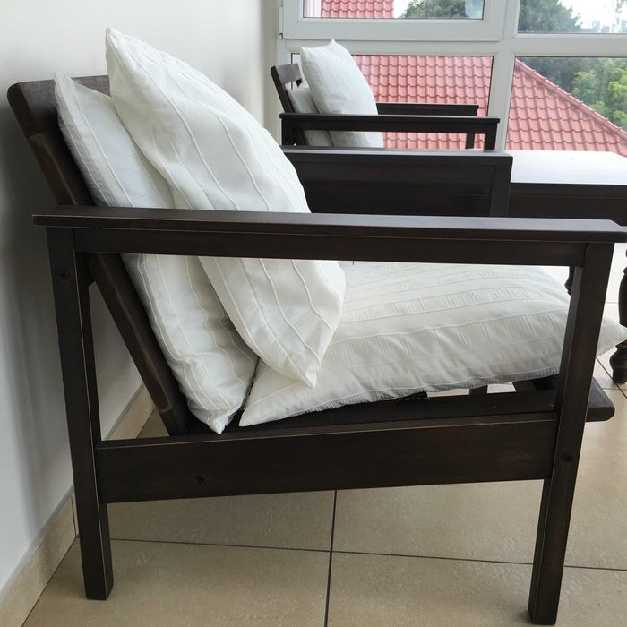 Стол с гранитной столешницей - на террасу, кресла - 2шт