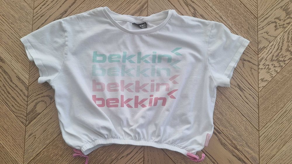 Zestaw 4 bluzek dla dziewczynki z krótkim rękawem 134