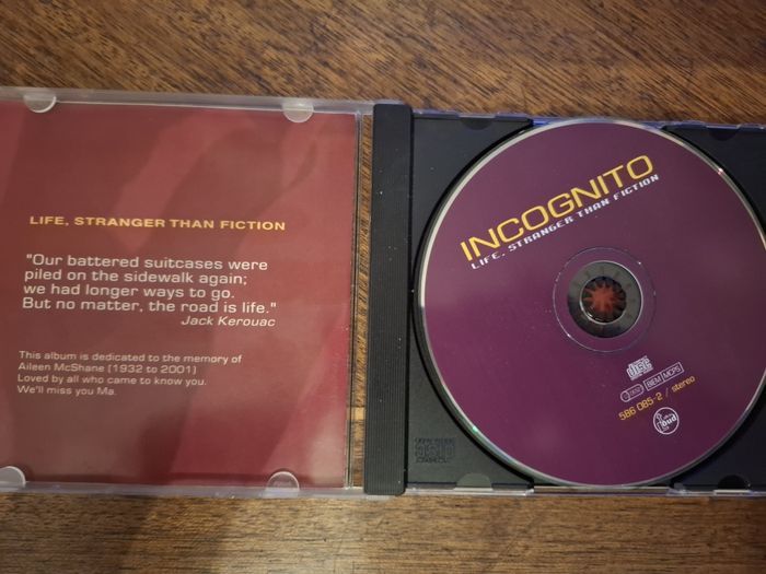 CD Incognito - Life, Strange than Fiction 2002 TalkingLaud unofficial