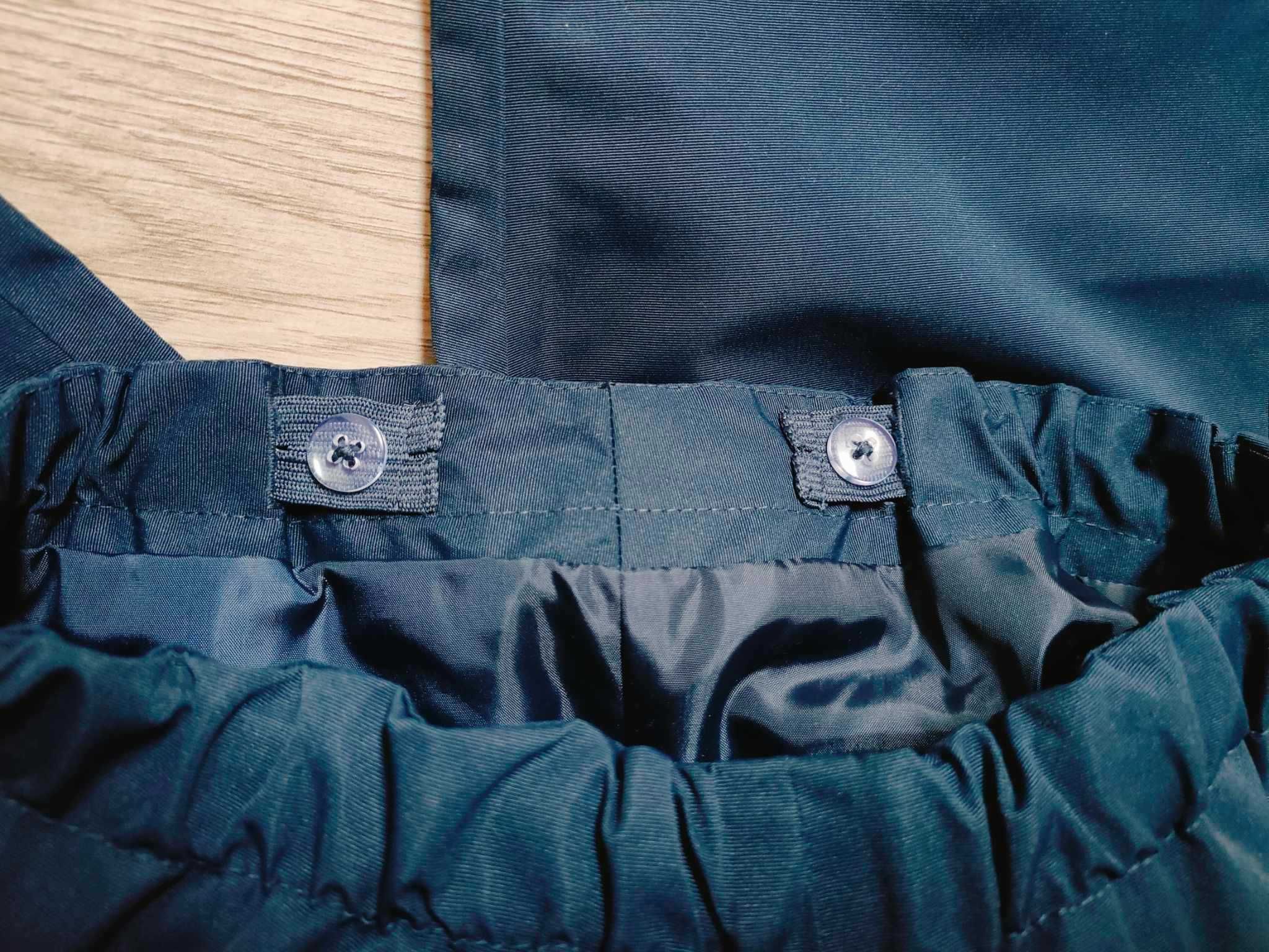 Nowe spodnie wodoodporne typu shell, H&M 116 granatowe