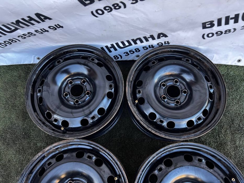 Диски металеві R 15 5/100 6J ET 38 Vag. Шкода Фольксваген Ауді.