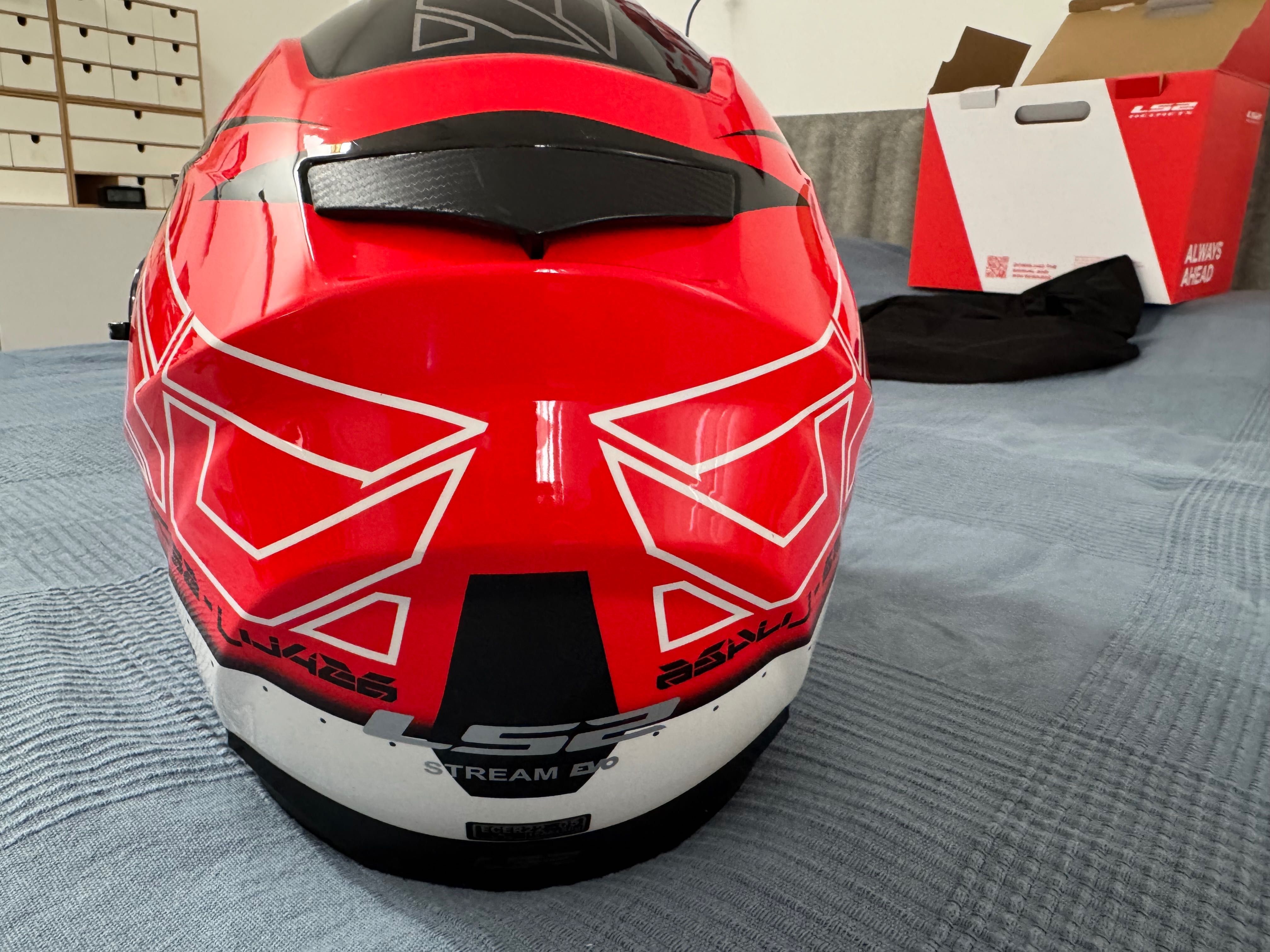 Kask Motocyklowy LS2 FF320 Stream Evo rozm. M 57-58 czerwono-biały