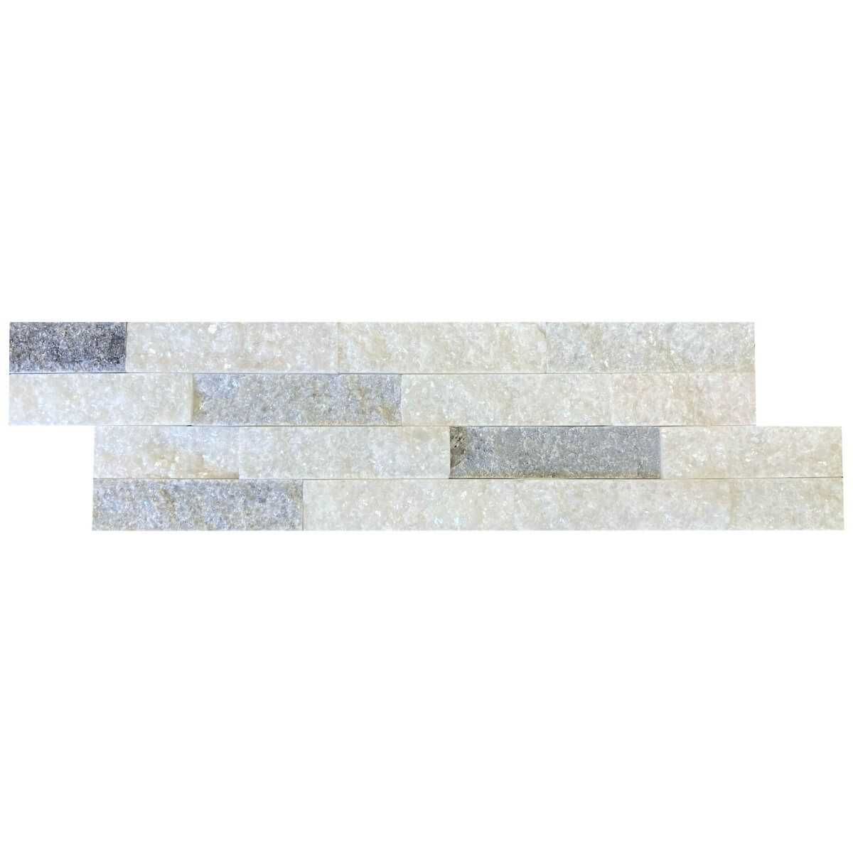 Panel ścienny Marmur Stackstone Cloudy Grey 10x36x0,8-1,3 cm