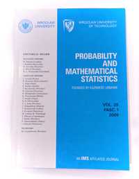 "Probability and mathematical statistic" vol 29 FASC.1 2009 IMS Wrocła