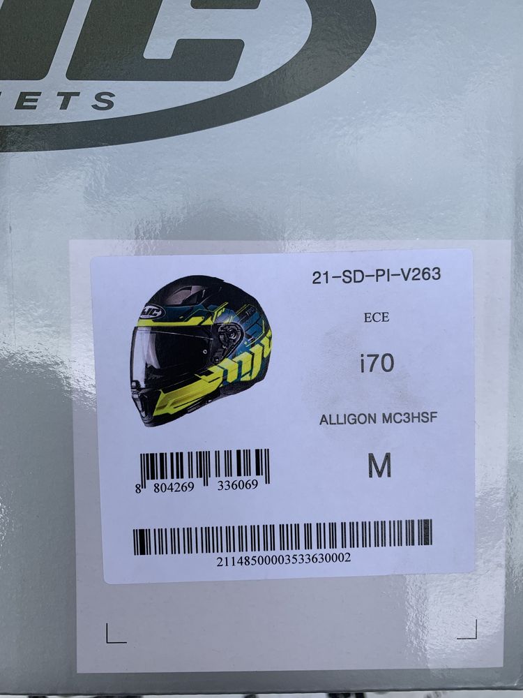 Kask motocyklowy HJC i70 ALLIGON rozmiar M, Blenda, Pinlock,Poliweglan