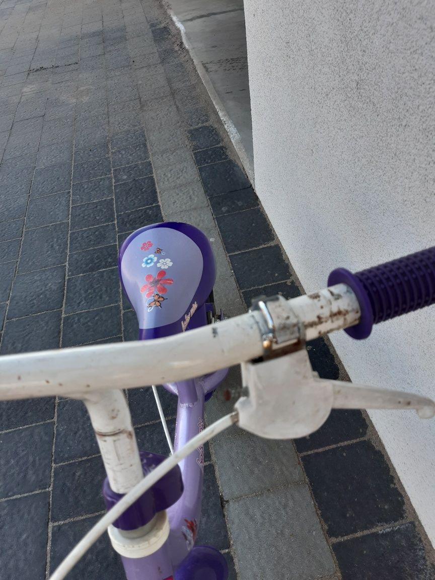 rowerek biegowy fioletowy