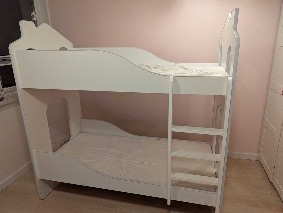 Łóżko piętrowe domek 160 cm