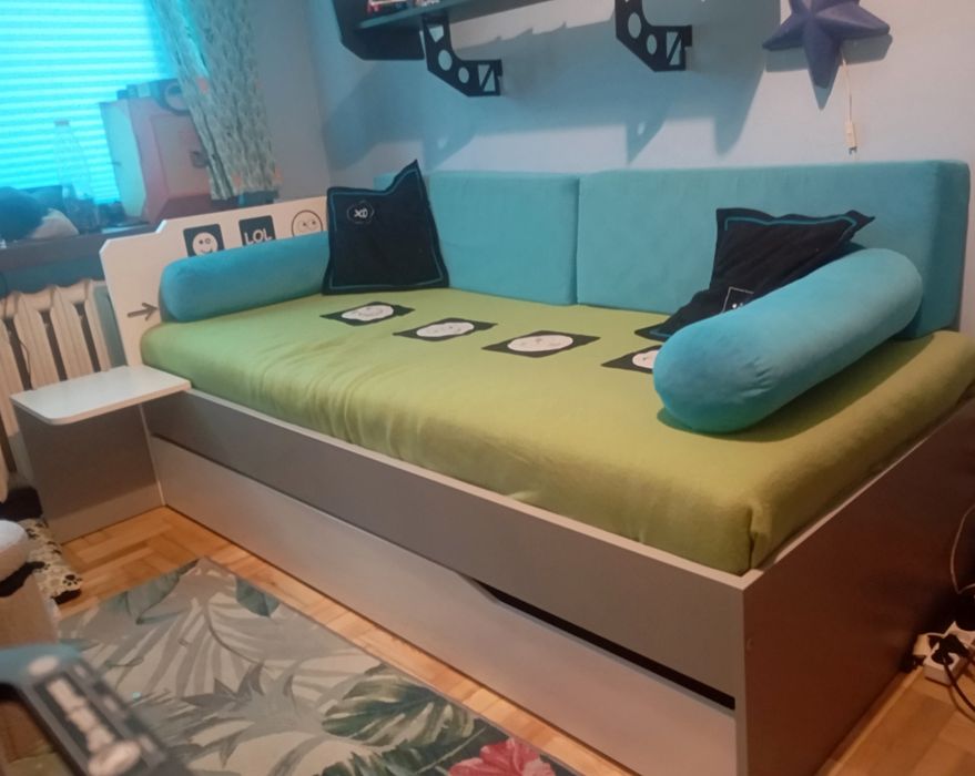Łóżko młodzieżowe 90x200 szuflada