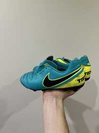 Korki Nike Tiempo niebieskie/zielone