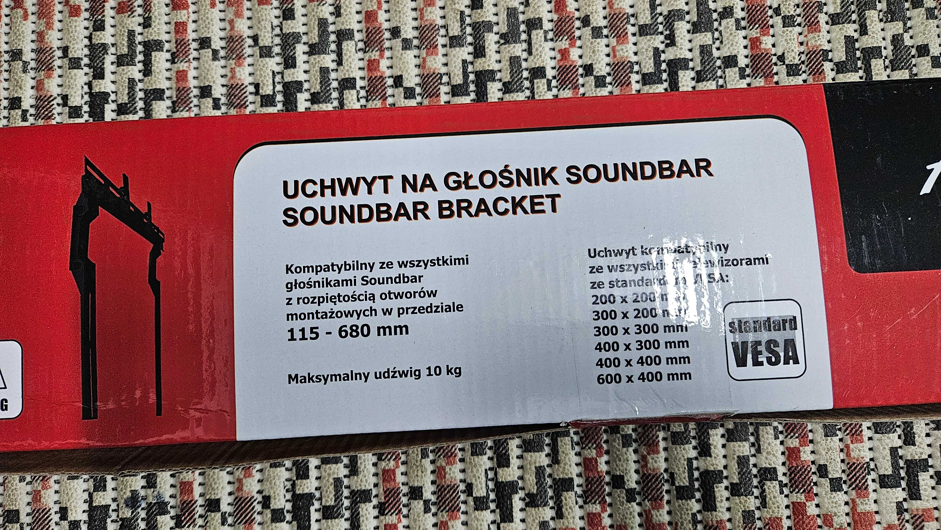 Uniwersalny Uchwyt Mocowanie na głośnik typu soundbar ART G-03 do TV