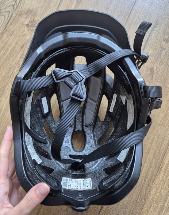 Kask rowerowy Rockrider MTB ST500 czarny 55-59 cm