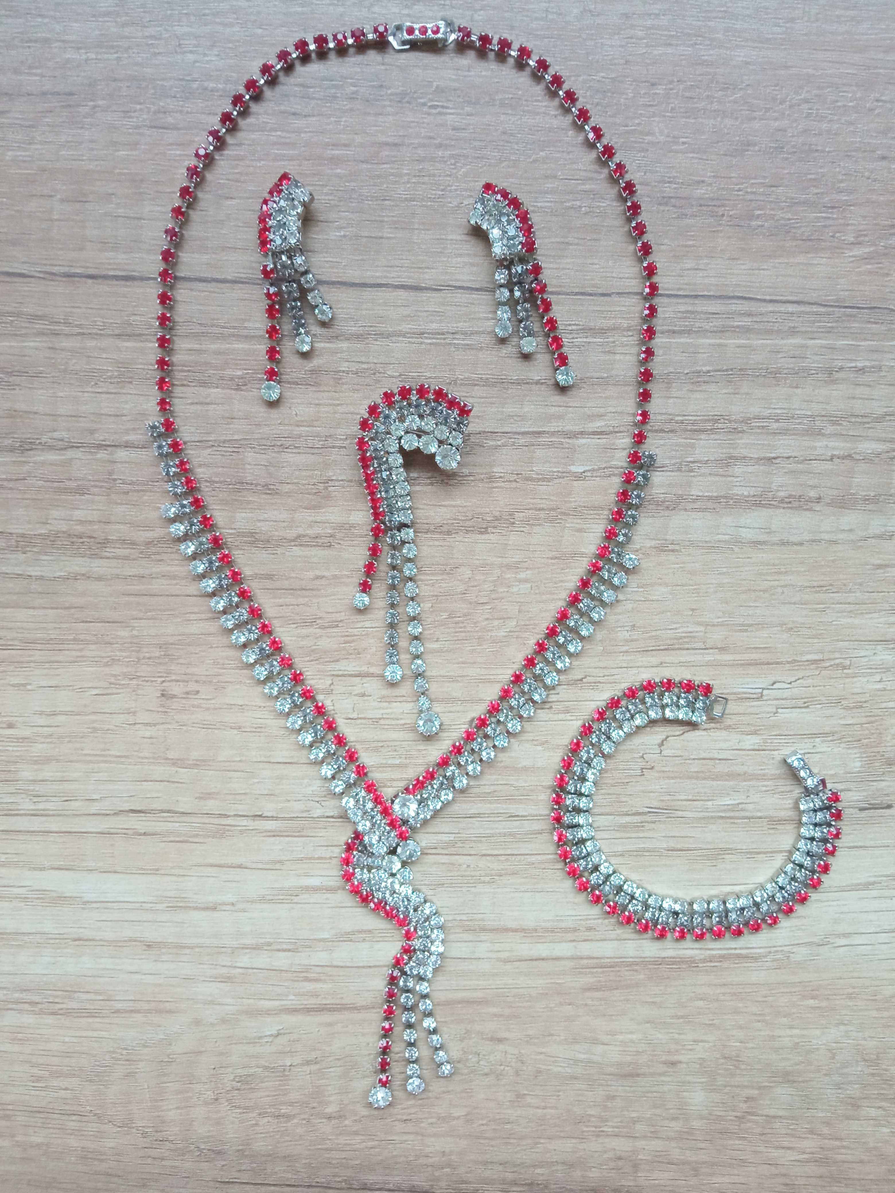 Komplet biżuterii damskiej z cyrkoniami - zestaw Sylwester karnawał