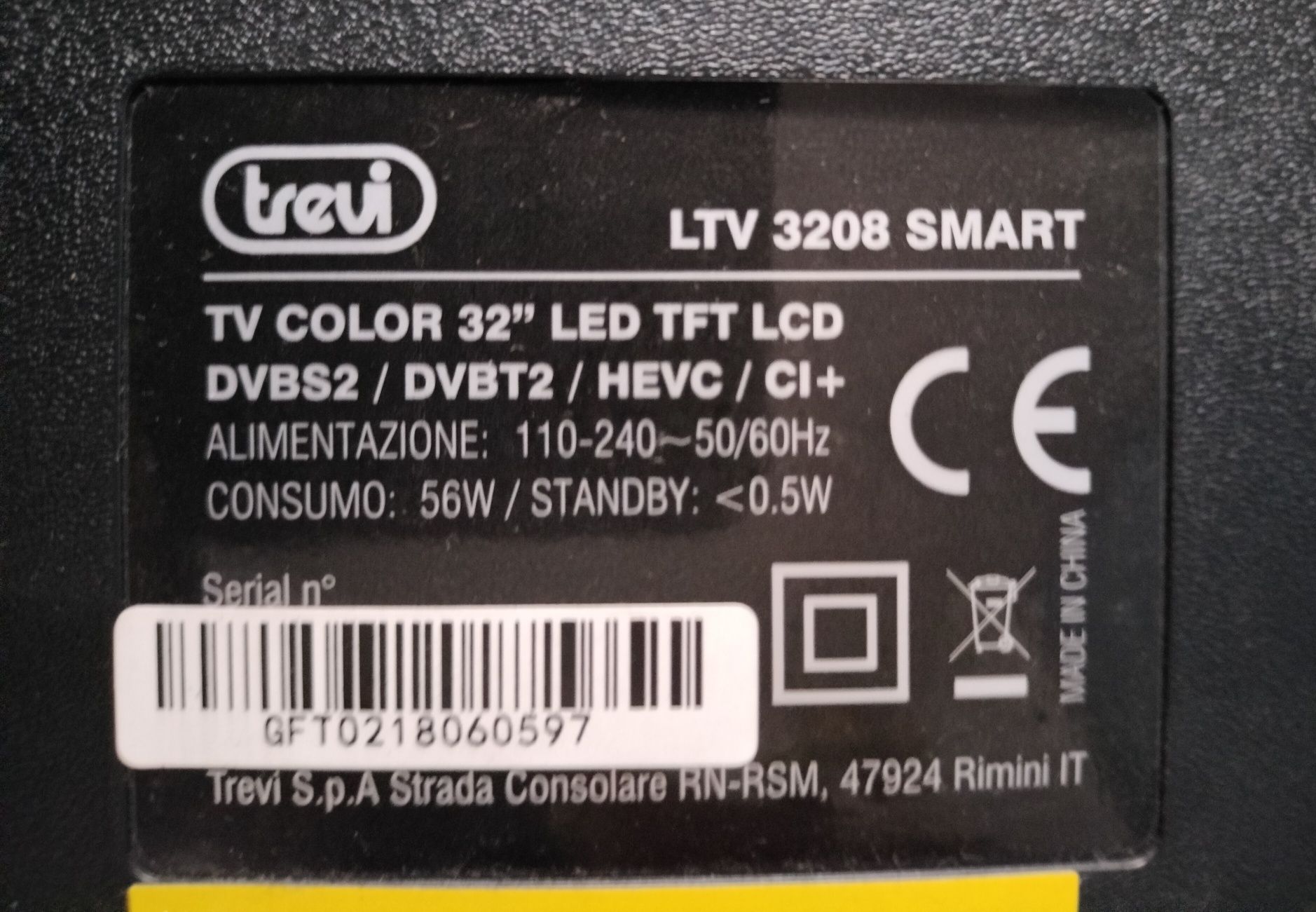Smart TV android TREVI (c/Avaria)
