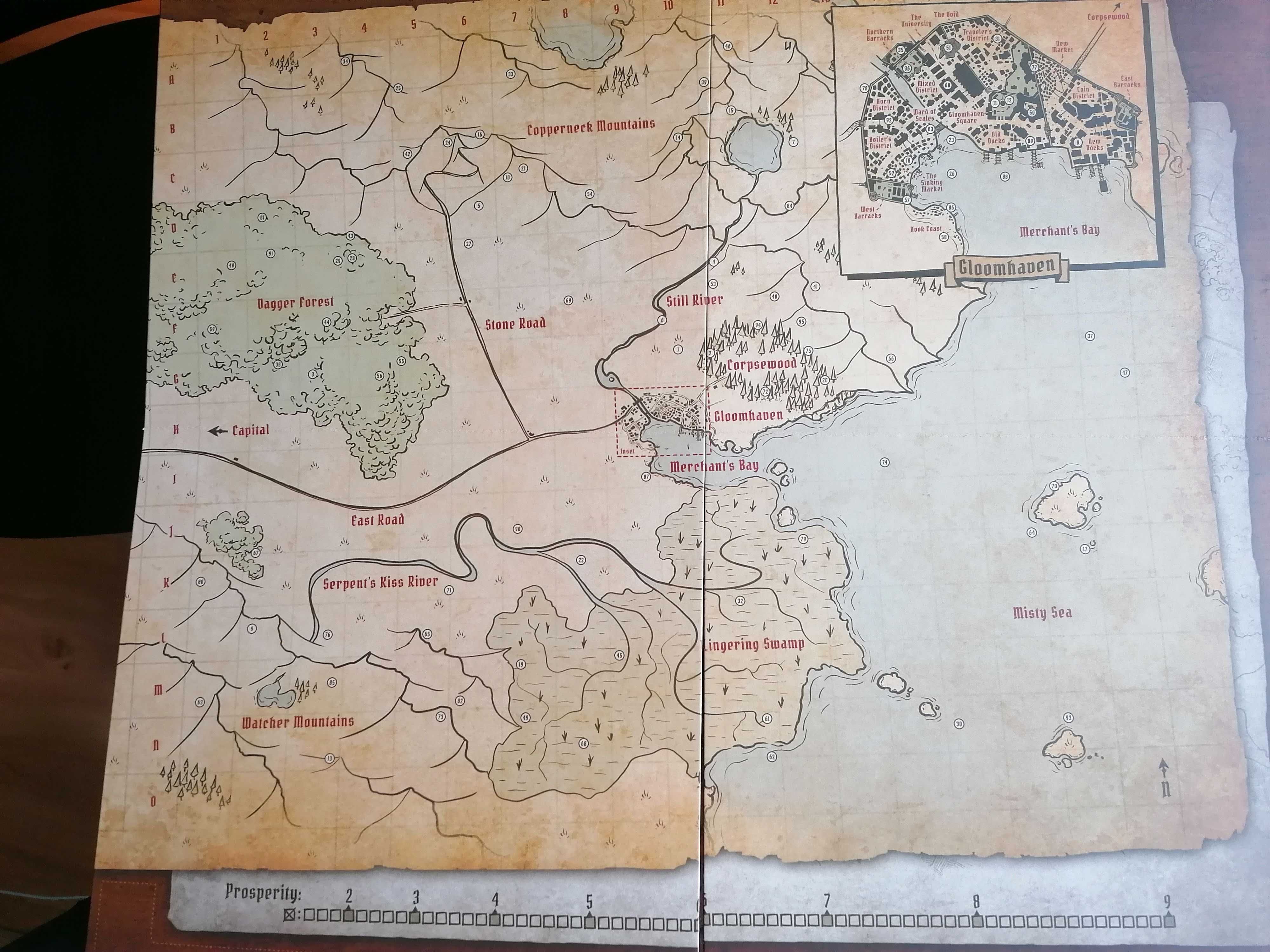 Gloomhaven como novo (com sistema de arrumação)