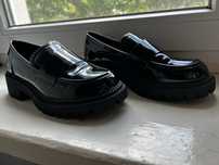 Czarne mokasyny/loafersy