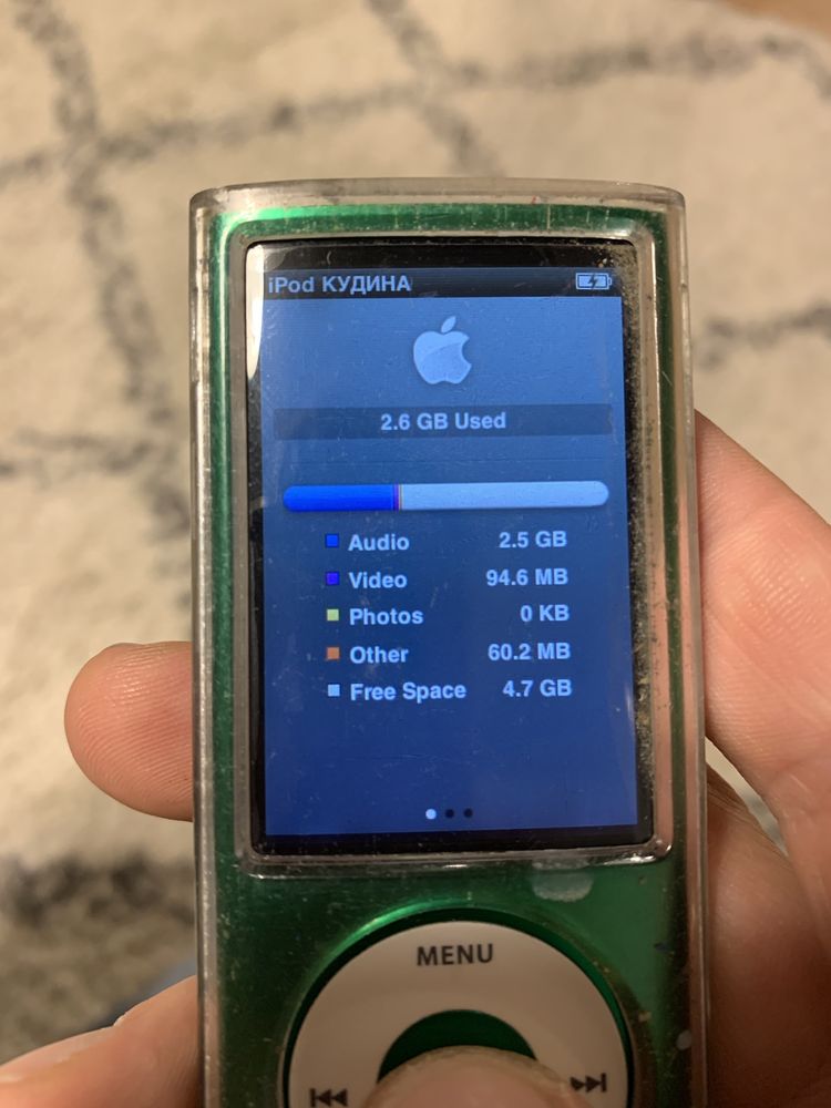 iPod nano A1320, 8gb, 5 покоління, зелений