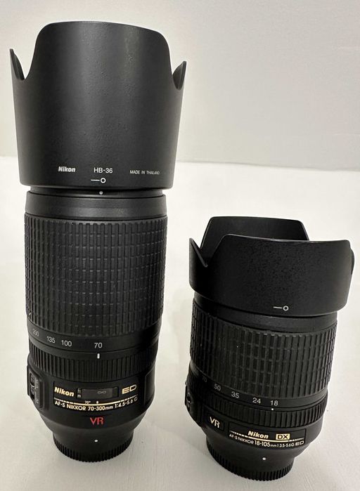 Nikon D90 Nikkor18-105 Nikkor70-300 Lampa Plecak Wiele Dodatków HIT