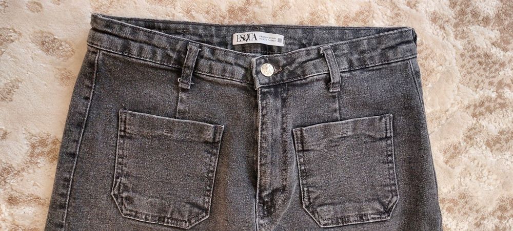 Жіночі джинси сіро чорні