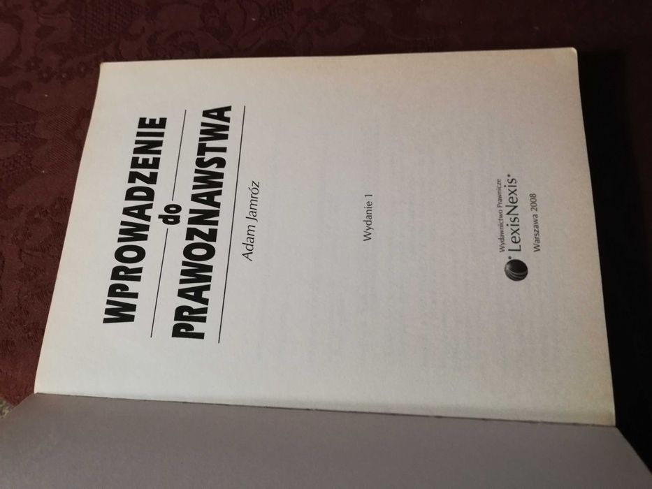 Wprowadzenie do prawoznawstwa Adam Jamróz.