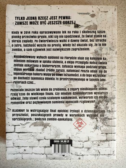 Przegląd końca świata BLACKOUT, Mira Grant