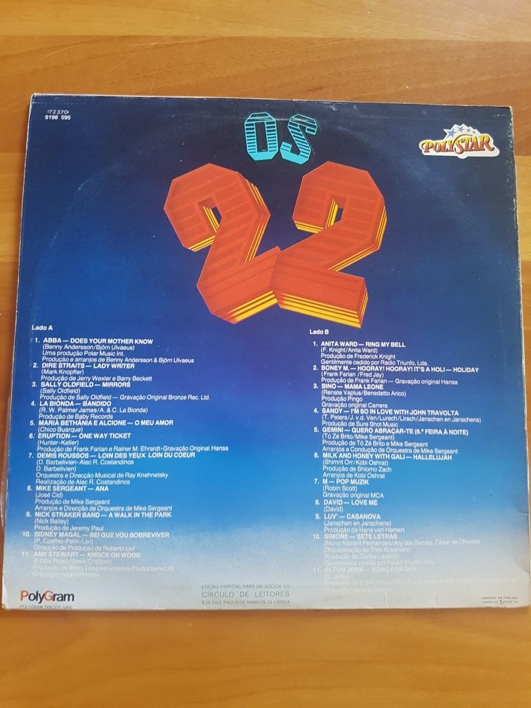 Disco vinil (LP) Poly Star "Os 22"
