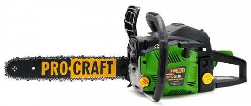 Бензопила Procraft GS50 (1 шина, 1 ланцюг 40)