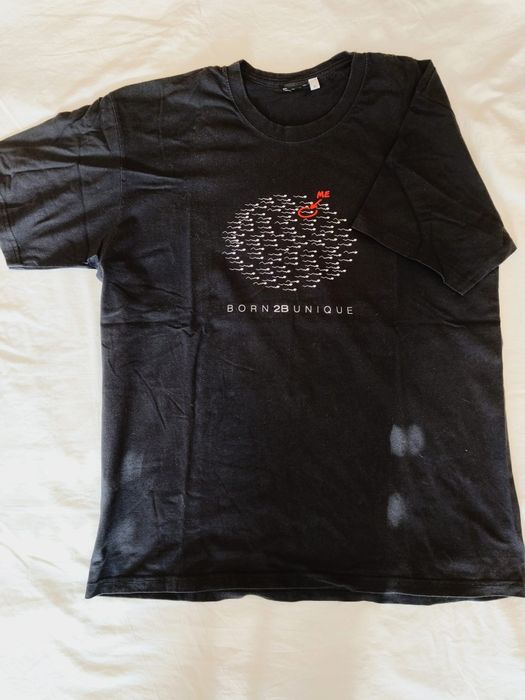 T-shirt preta homem XL