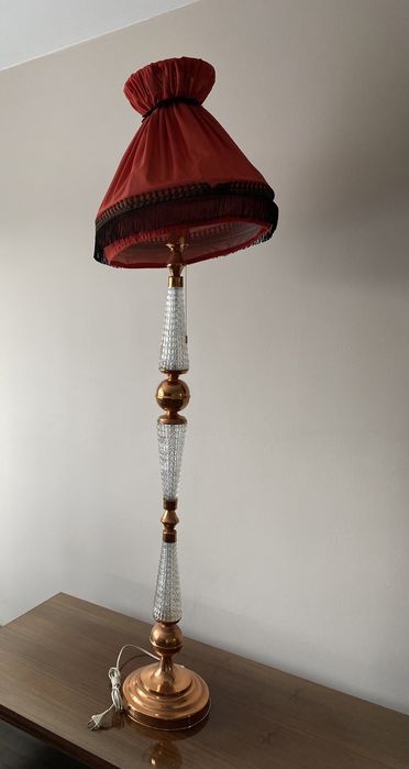 Lampa podłogowa, stojąca, retro, mega, PRL jak sie patrzy