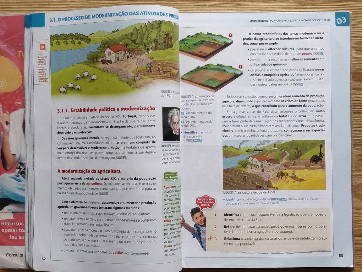 Livro de História e Geografia de Portugal 6ano