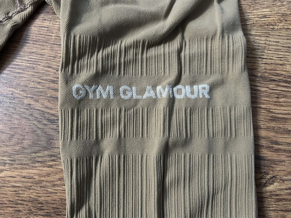 Legginsy Gym Glamour push up nude r.S