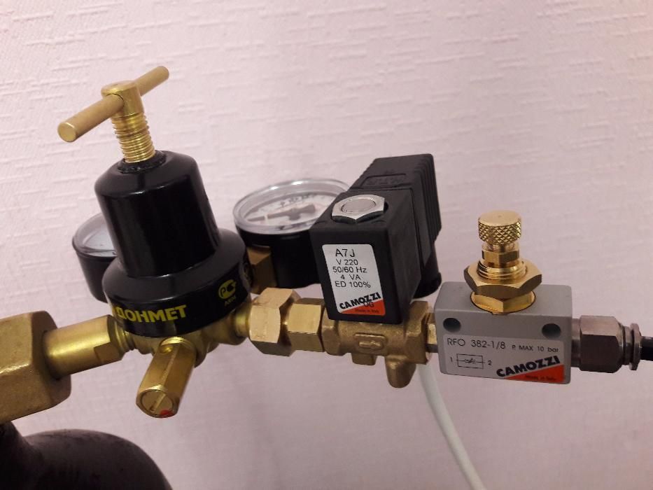 Со2 система Camozzi углекислотная аквариумная баллон балон камоци гроу