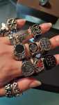 Anel anéis rings homem motard masculino aço inoxidável